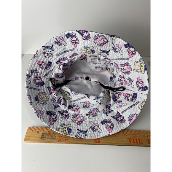 Sanrio Characters Gray Bucket Hat Adult Detachable Adjustable Strap Pocket - Picture 12 of 12